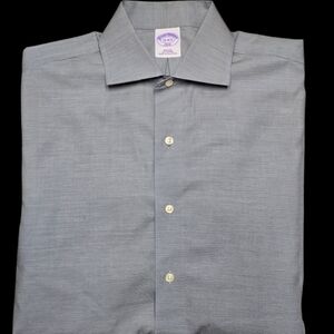 Brooks Brothers 346 Slim Fit Non Iron Dress Shirt 15-4/5 - Medium